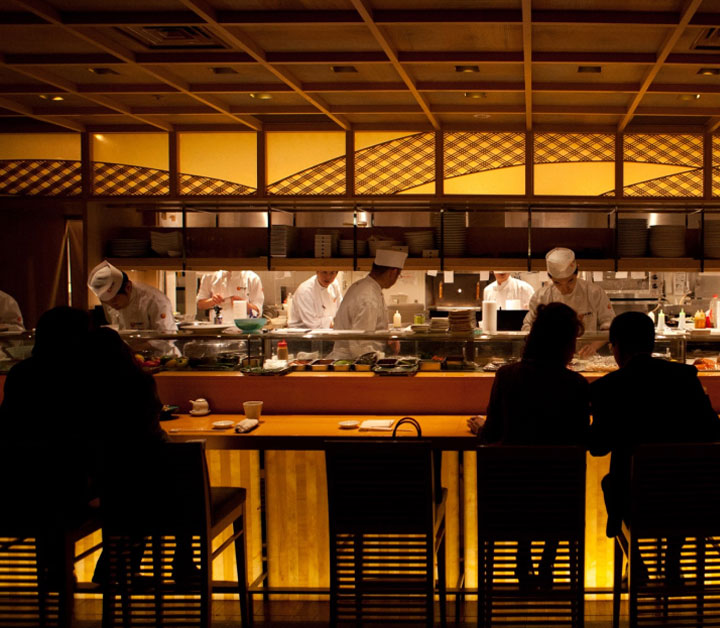 Sushi Bar in Tokyo, Japan, taken by Dave Powell