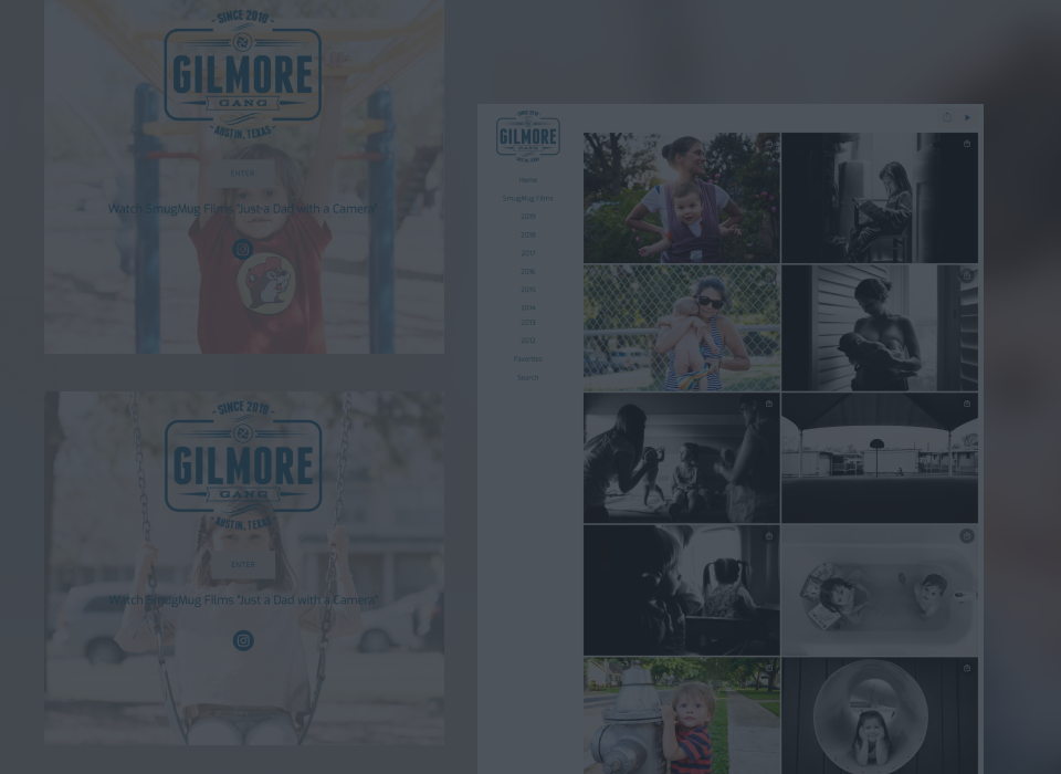 View from behind a man wearing ah ate taking a photo